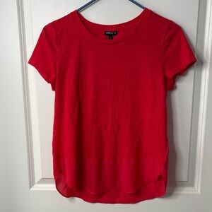 Express Vibrant Red Short Sleeve Tee